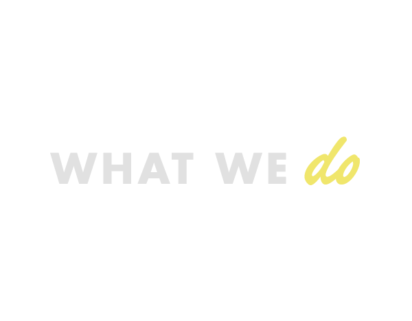 What We Do Header Image